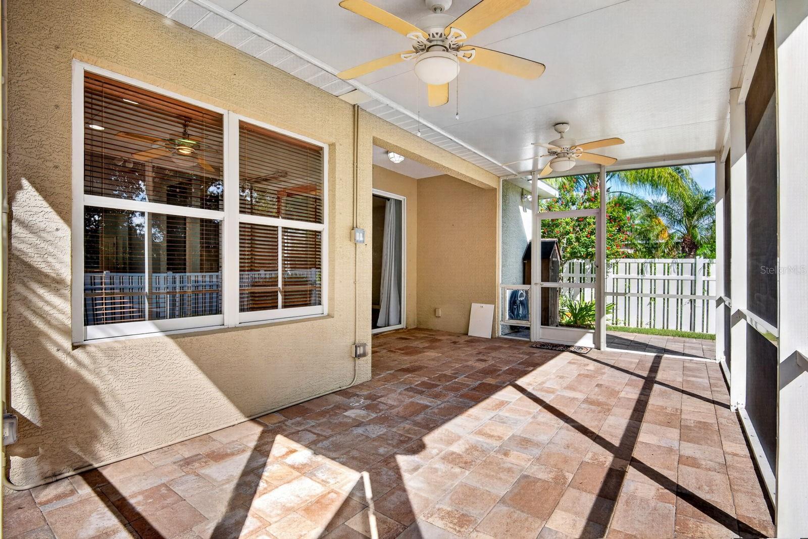 Large enclosed Lanai