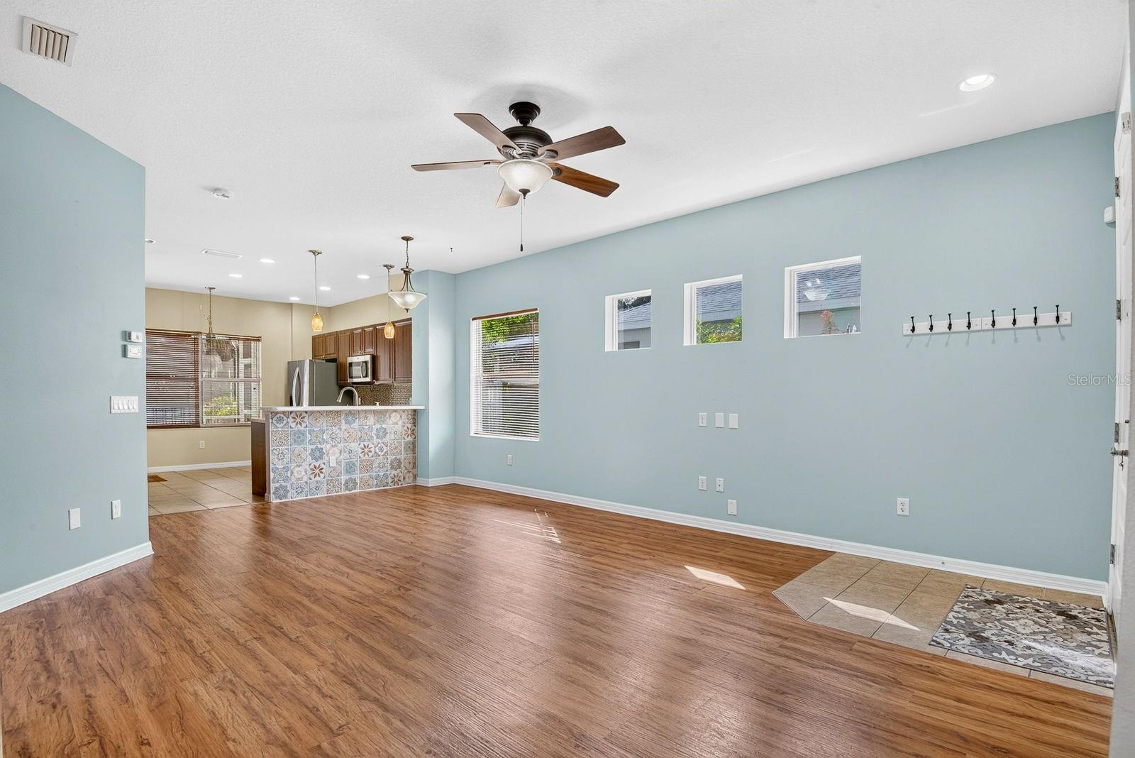 Facing into Kitchen from Living area