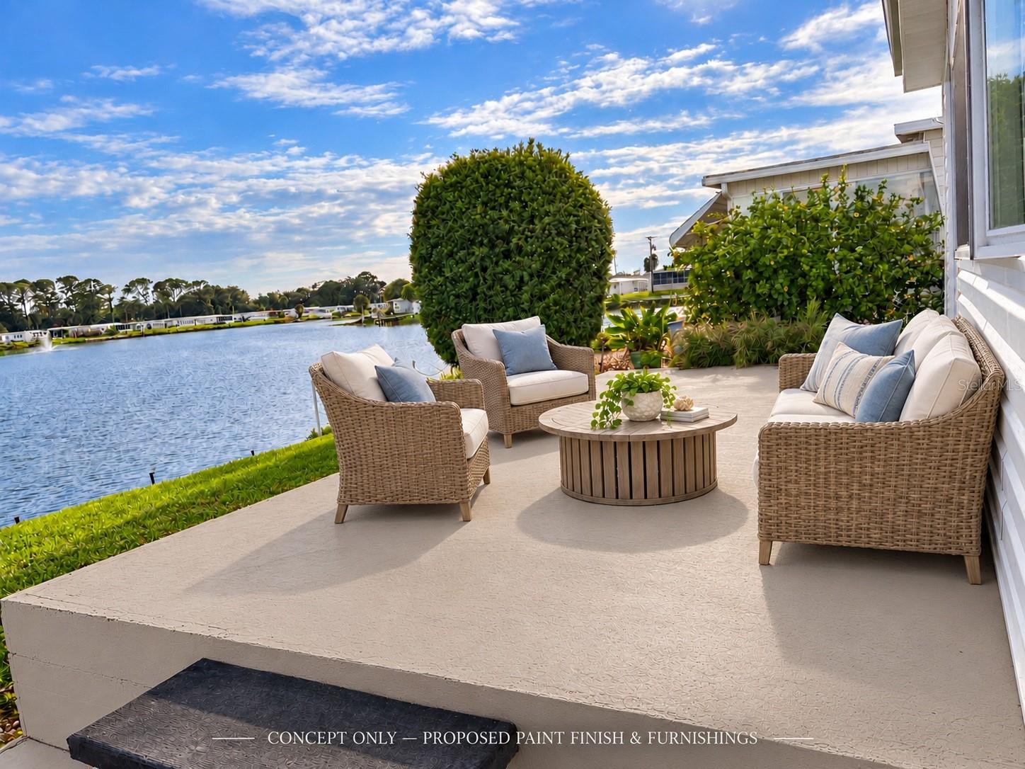 Concept for upper patio