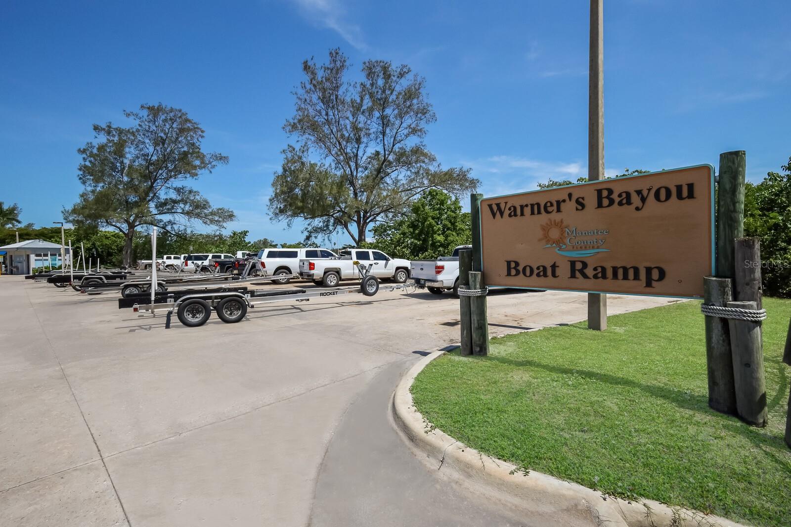Warner's Bayou Boat Ramp - just a few blocks away