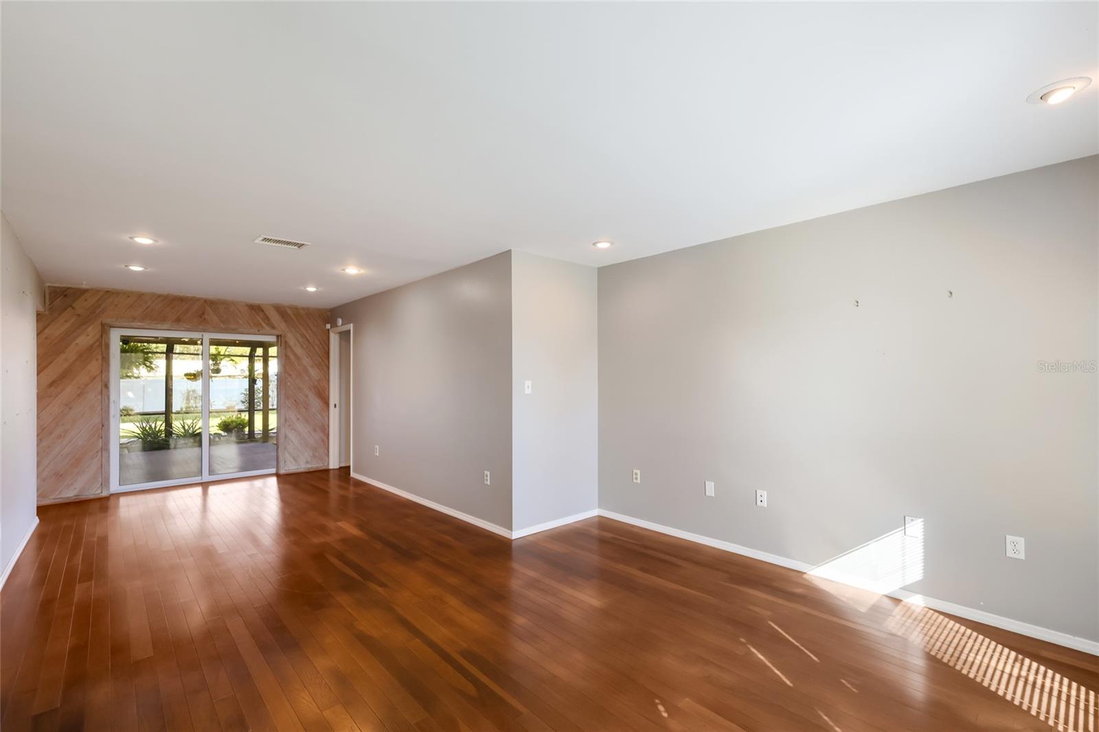 Living room is open to the dining room