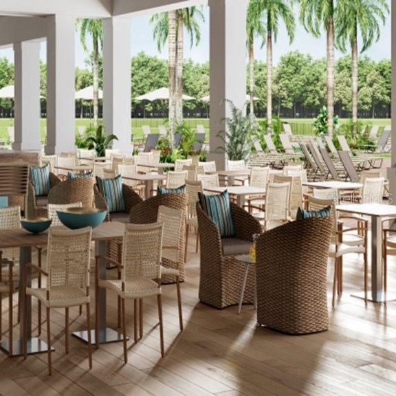 Poolside Lounge Area