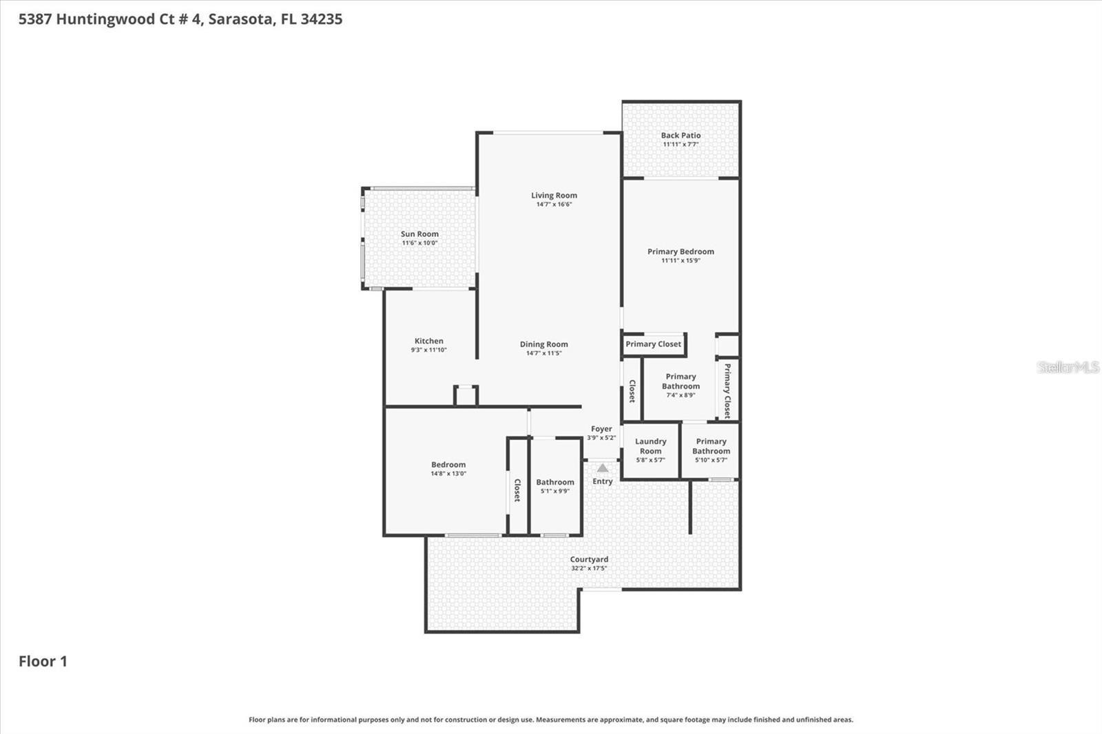 5387 HUNTINGWOOD COURT, #4, Sarasota, FL 34235