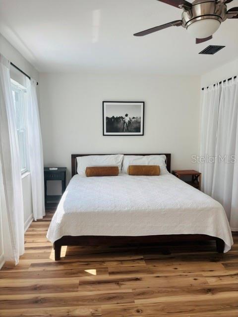 Guest Bedroom with new Luxury Vinyl Flooring