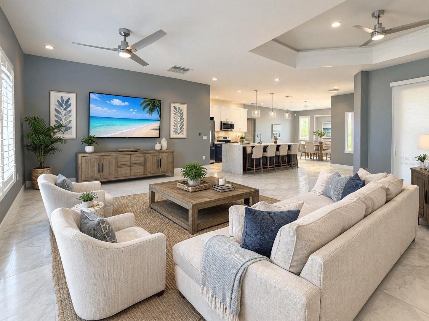 Virtually Staged Living Area