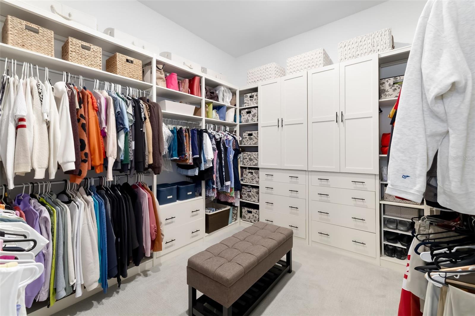 Primary closet