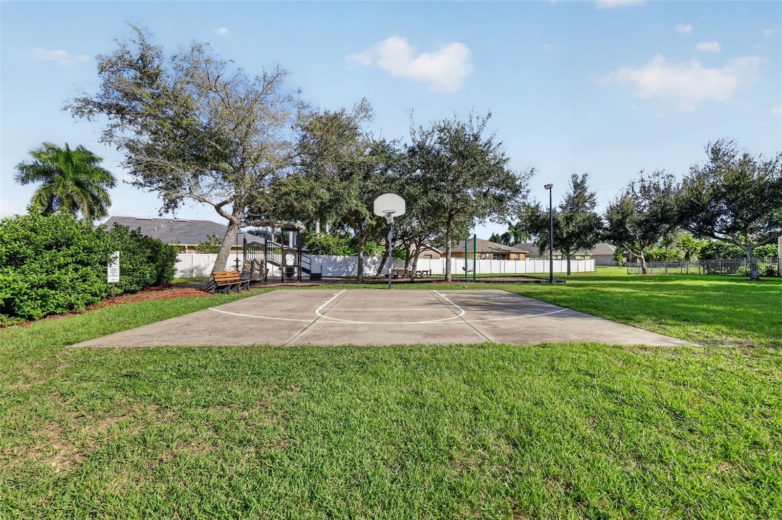 PLAYGROUND AND BASKETBALL COURT