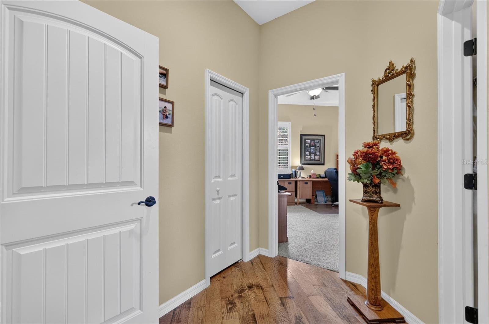 ENTRANCE TO GUEST SUITE AND OFFICE