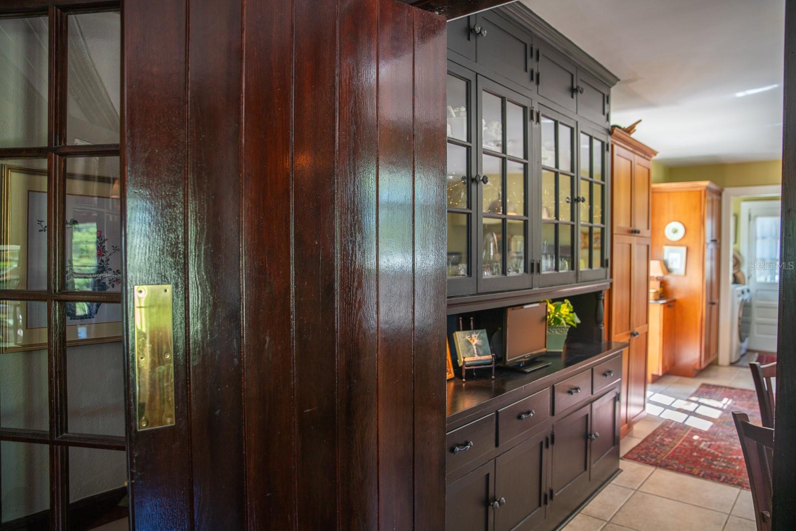 Doorway to kitchen from formal dining room