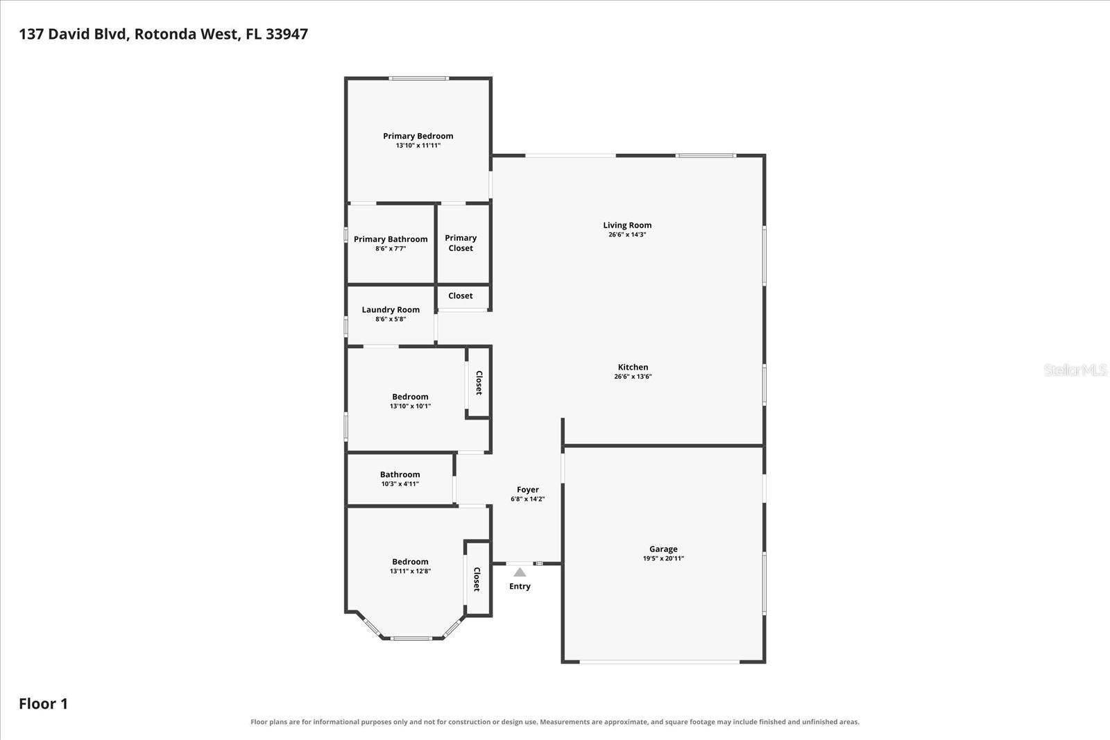 137 DAVID BOULEVARD, Rotonda West, FL 33947