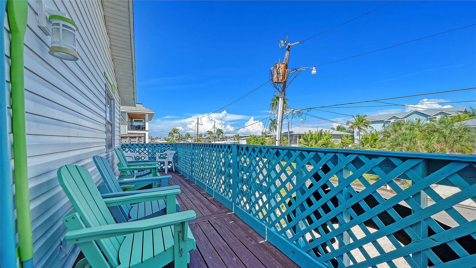 Unit A, front balcony overlooking the street.