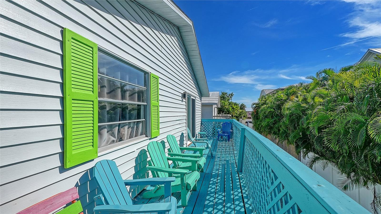 Unit B, side balcony.
