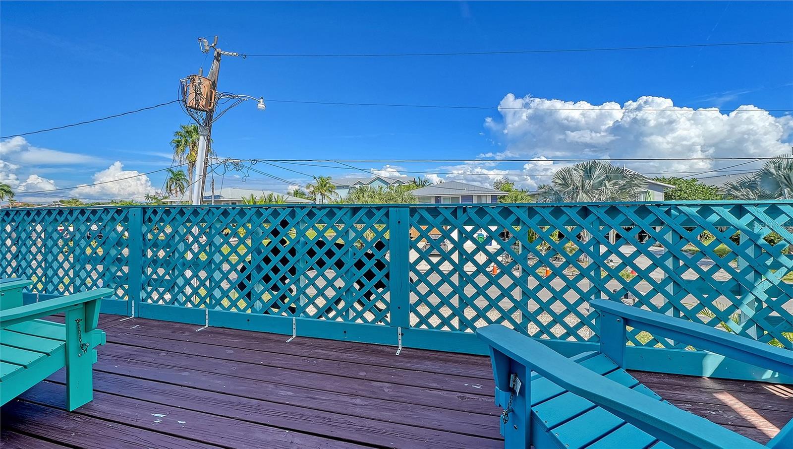 Unit A, front balcony overlooking the street.