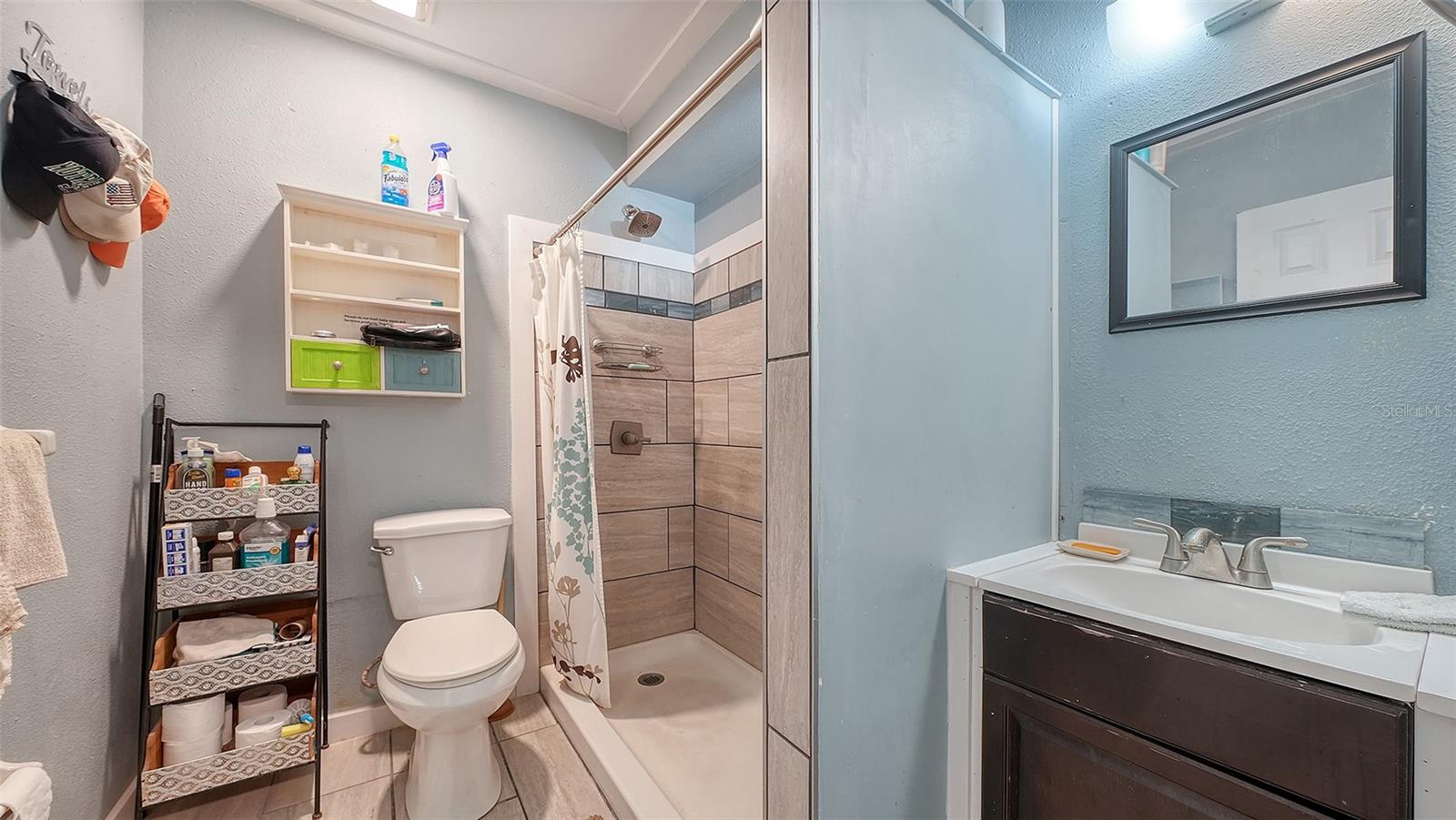 Ground floor under Unit A, efficiency apartment or in-law suite bathroom.