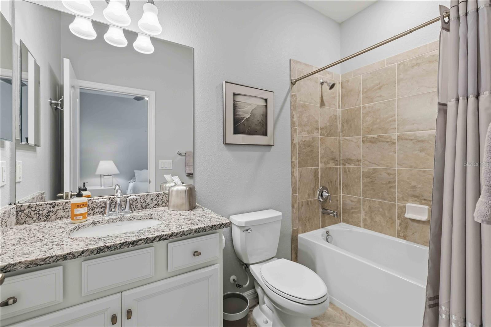 En Suite Bath with Single Vanity, Tub/Shower