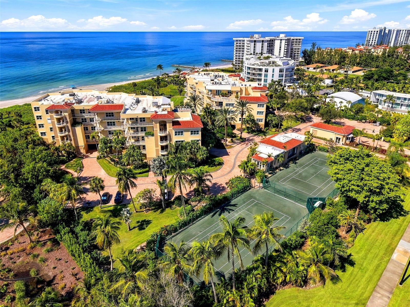 Amenity rich, location, direct access to the beach.