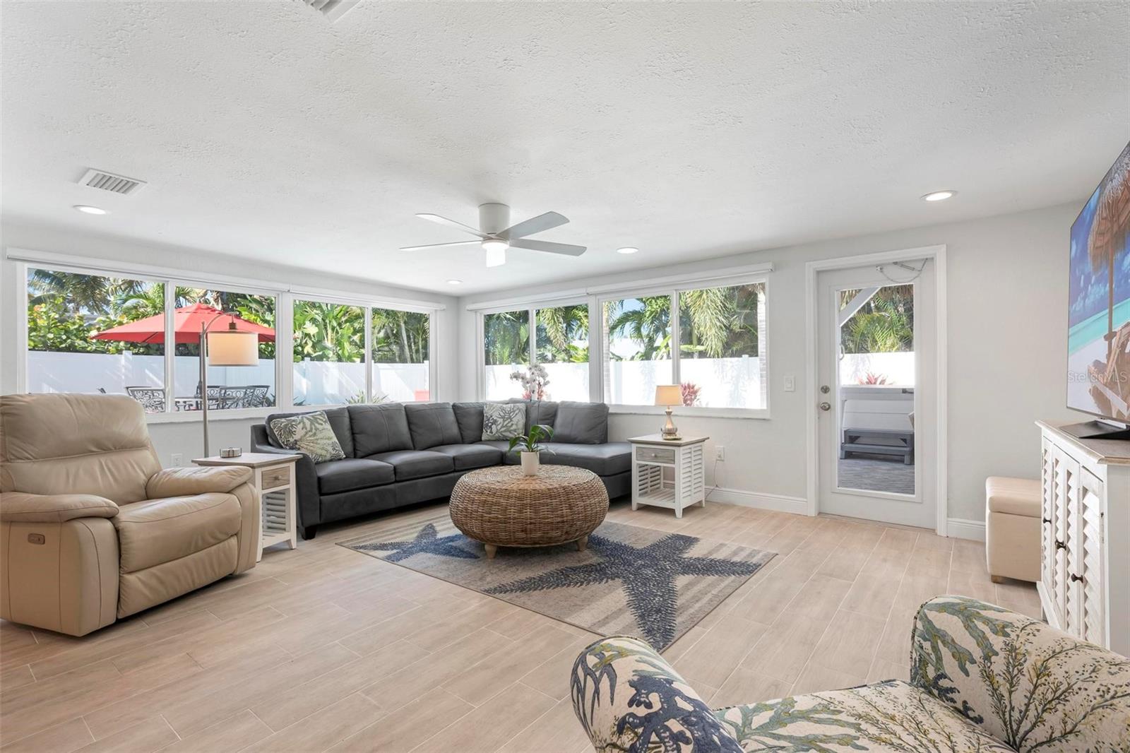 Open concept living area