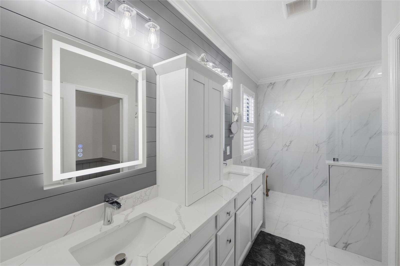 Primary Bathroom with Dual Vanity Sinks
