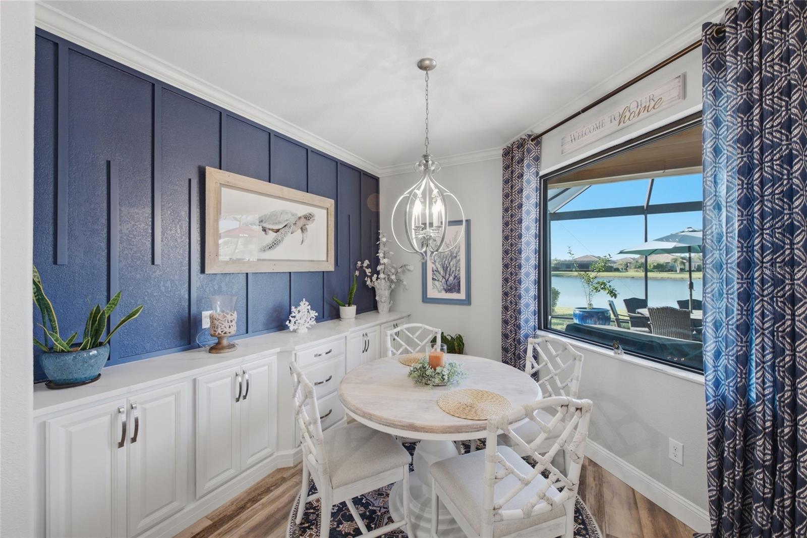 Breakfast Nook with Custom Window