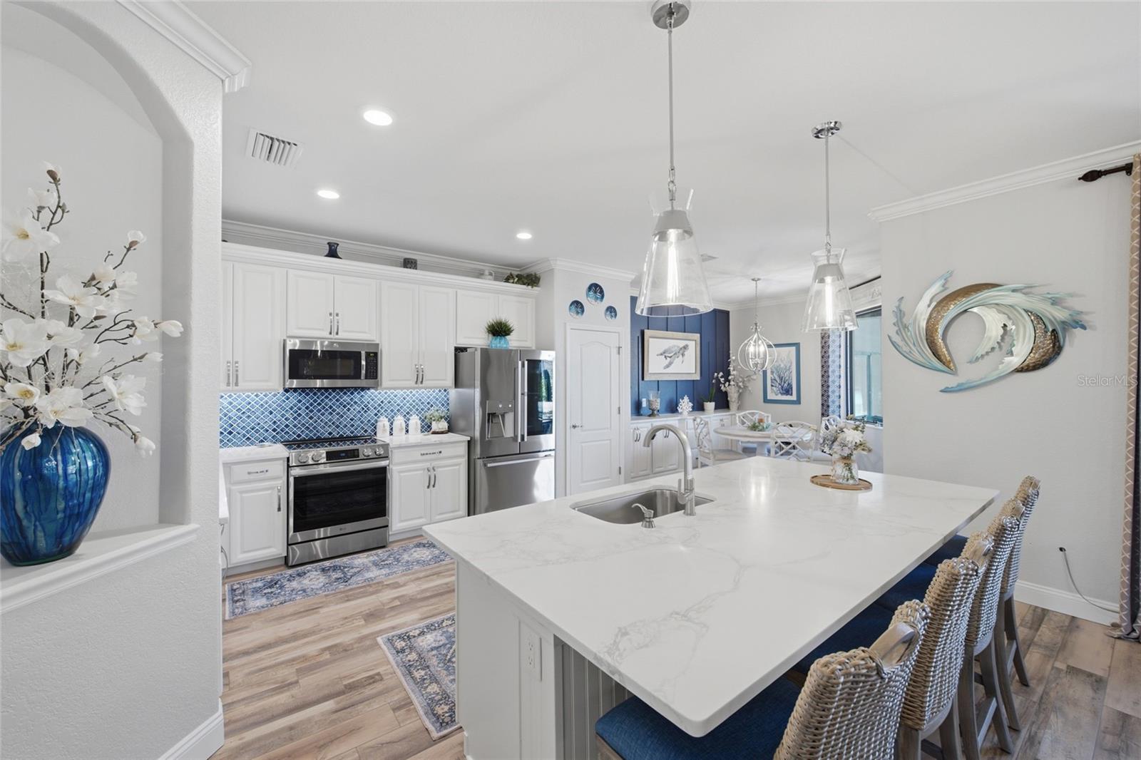 Kitchen with Quartz Countertops