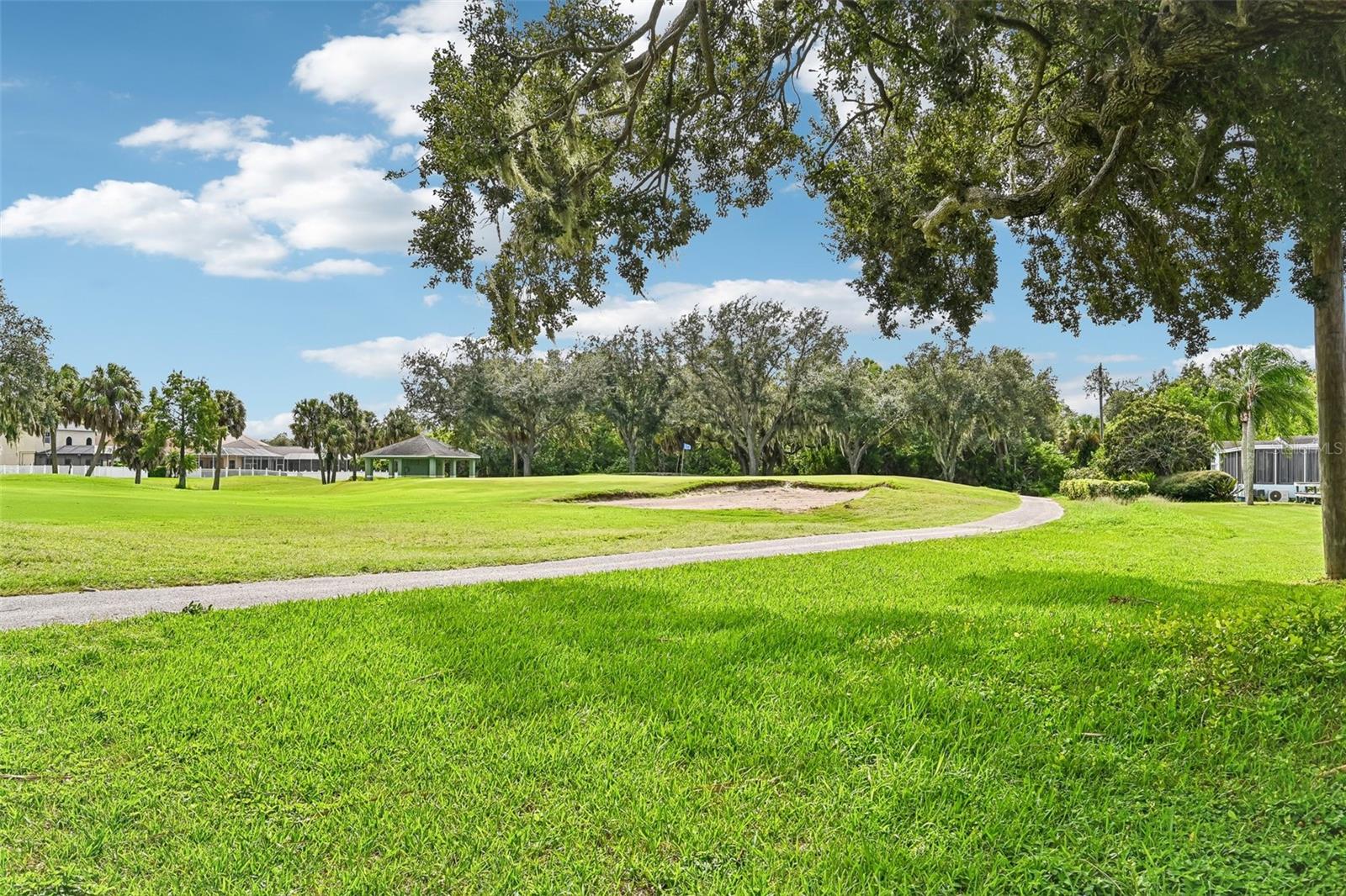 View of 14th Green from Yard