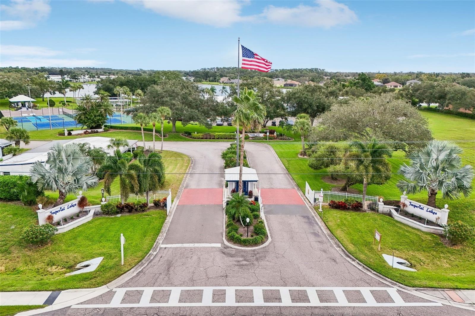 Entrance & Gate to Imperial Lakes Estates