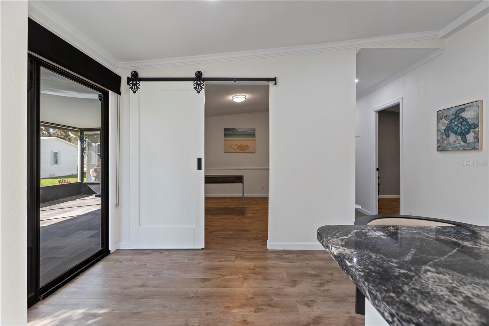 Barn Door to Den