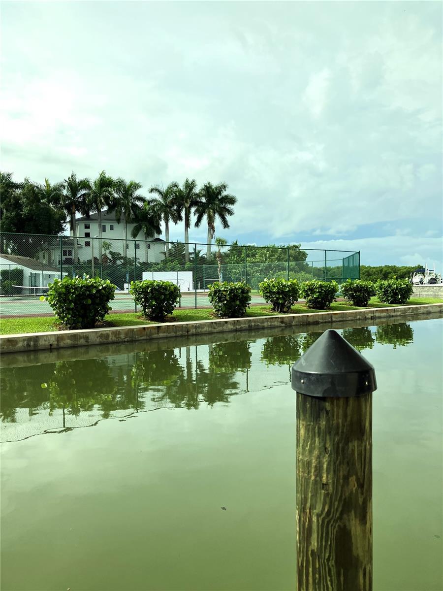 View from dock under condo