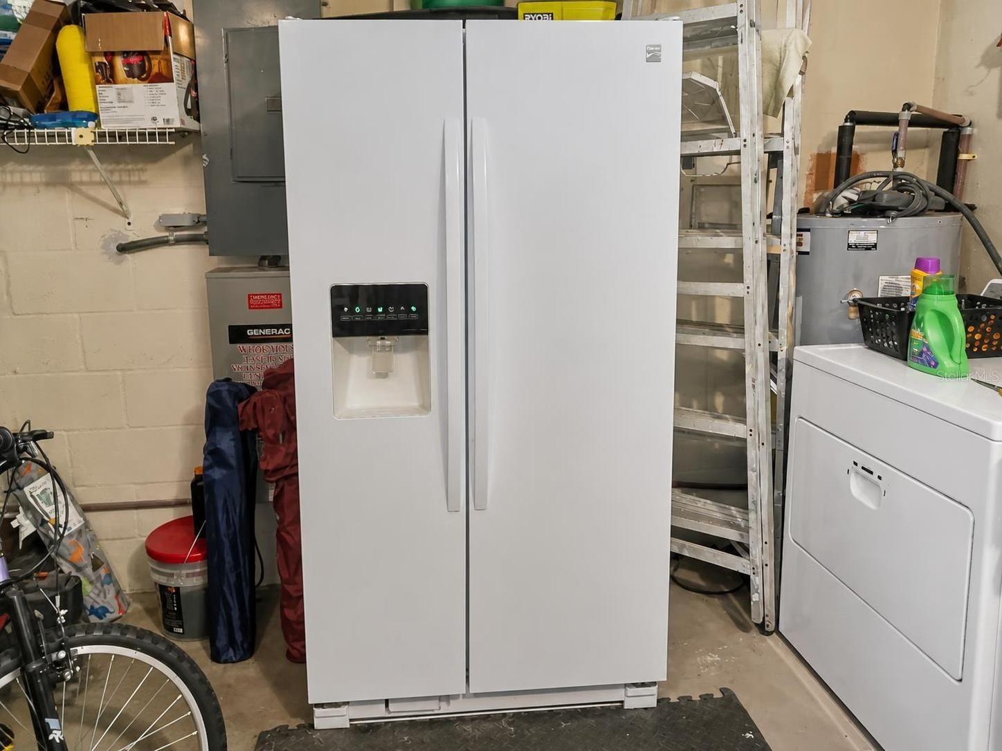 Fridge in the garage