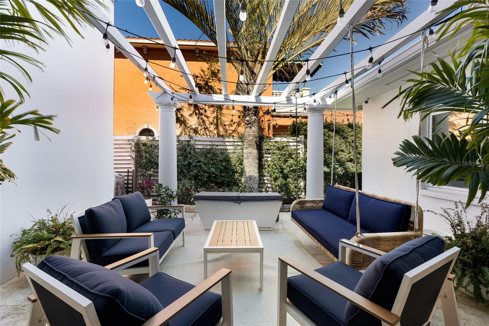 Courtyard Seating and Cold Plunge