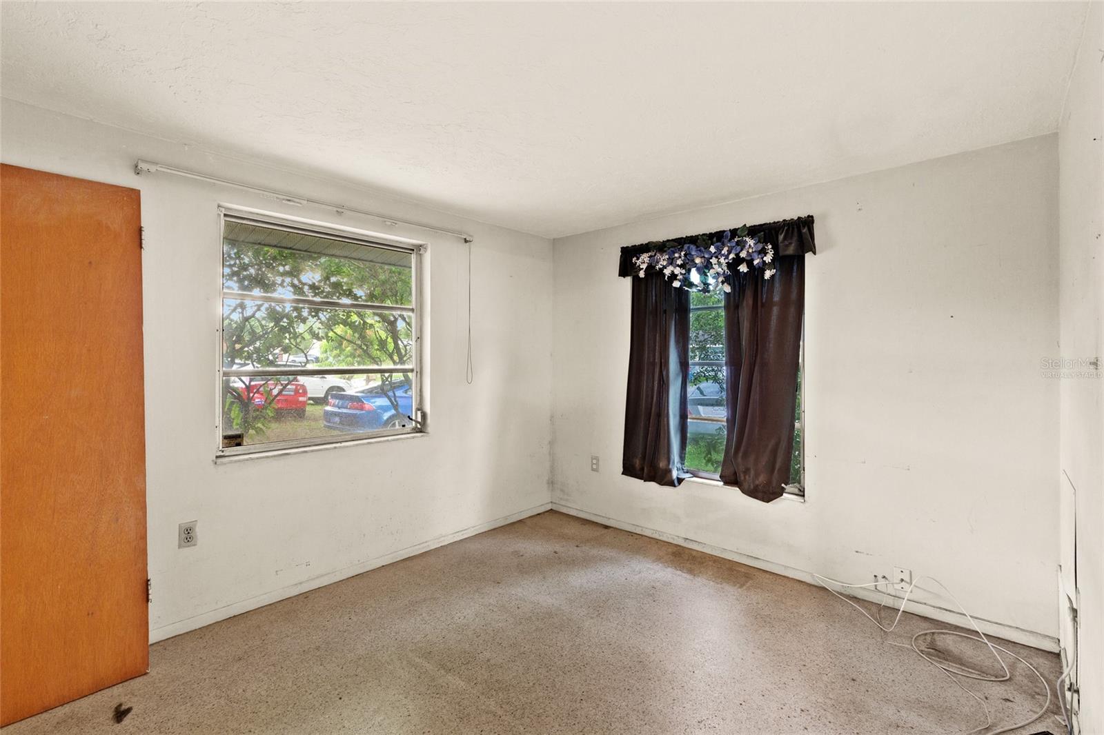 Virtually staged bedroom