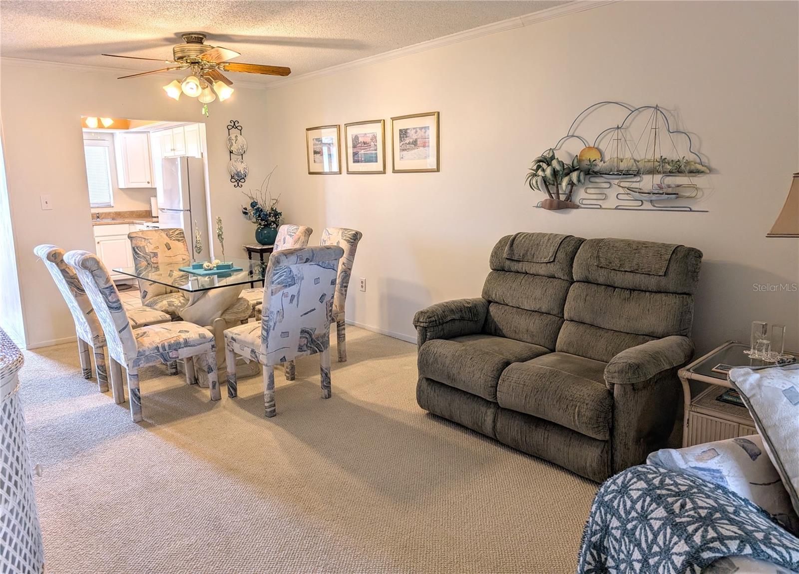 Spacious:  living, dining areas