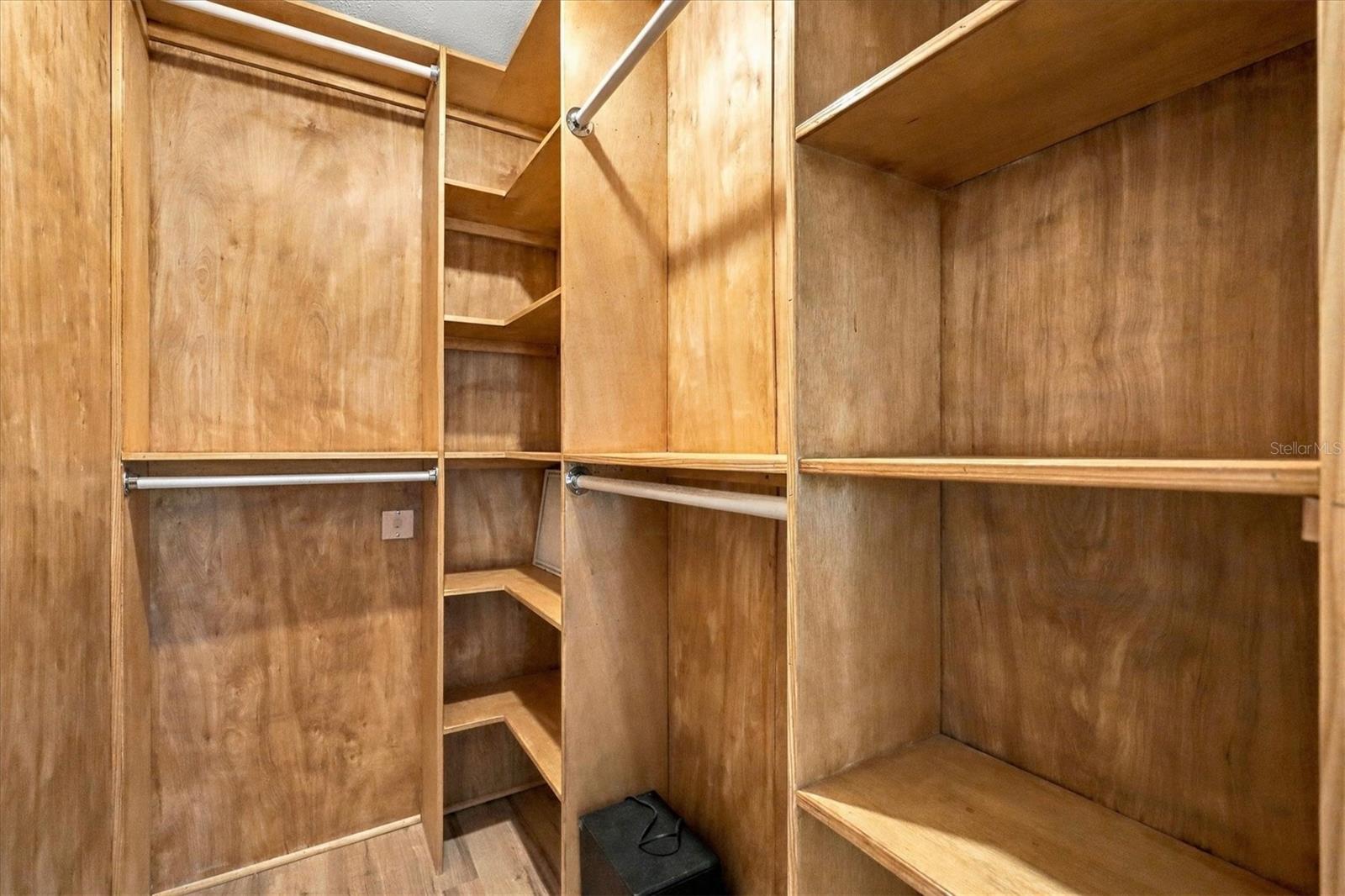 Primary walk in closet