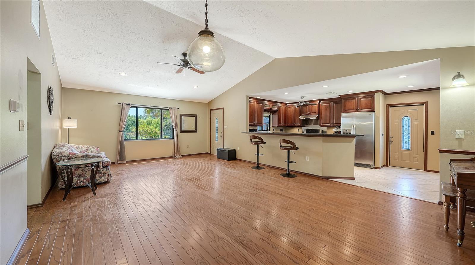 Open Concept Living Room and Dining Room