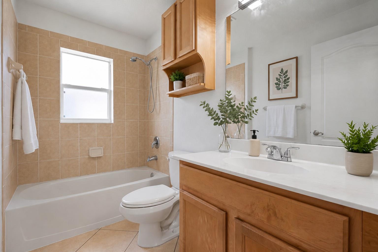 Virtually Staged 2nd Bathroom
