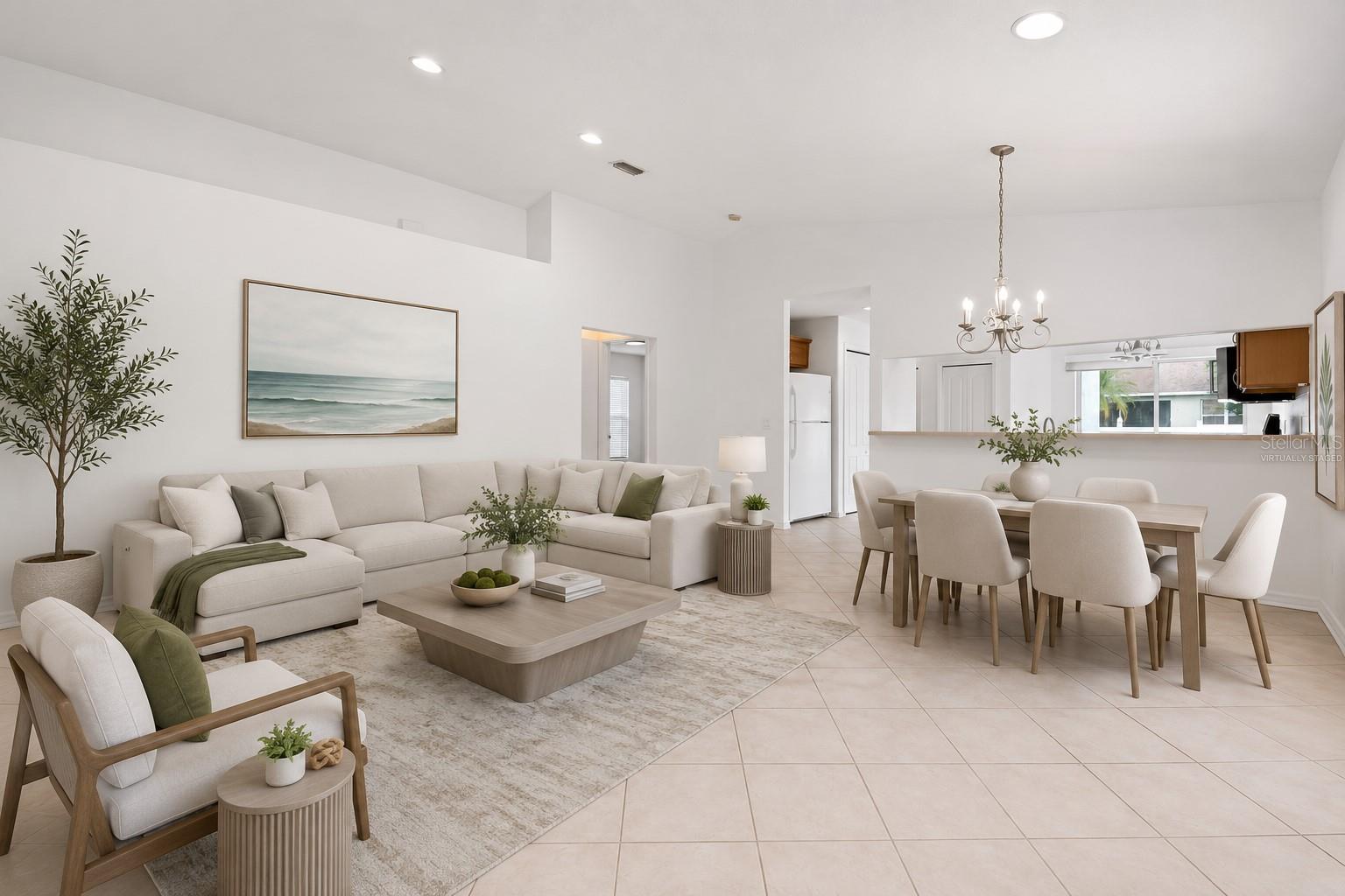 Virtually Staged Great Room