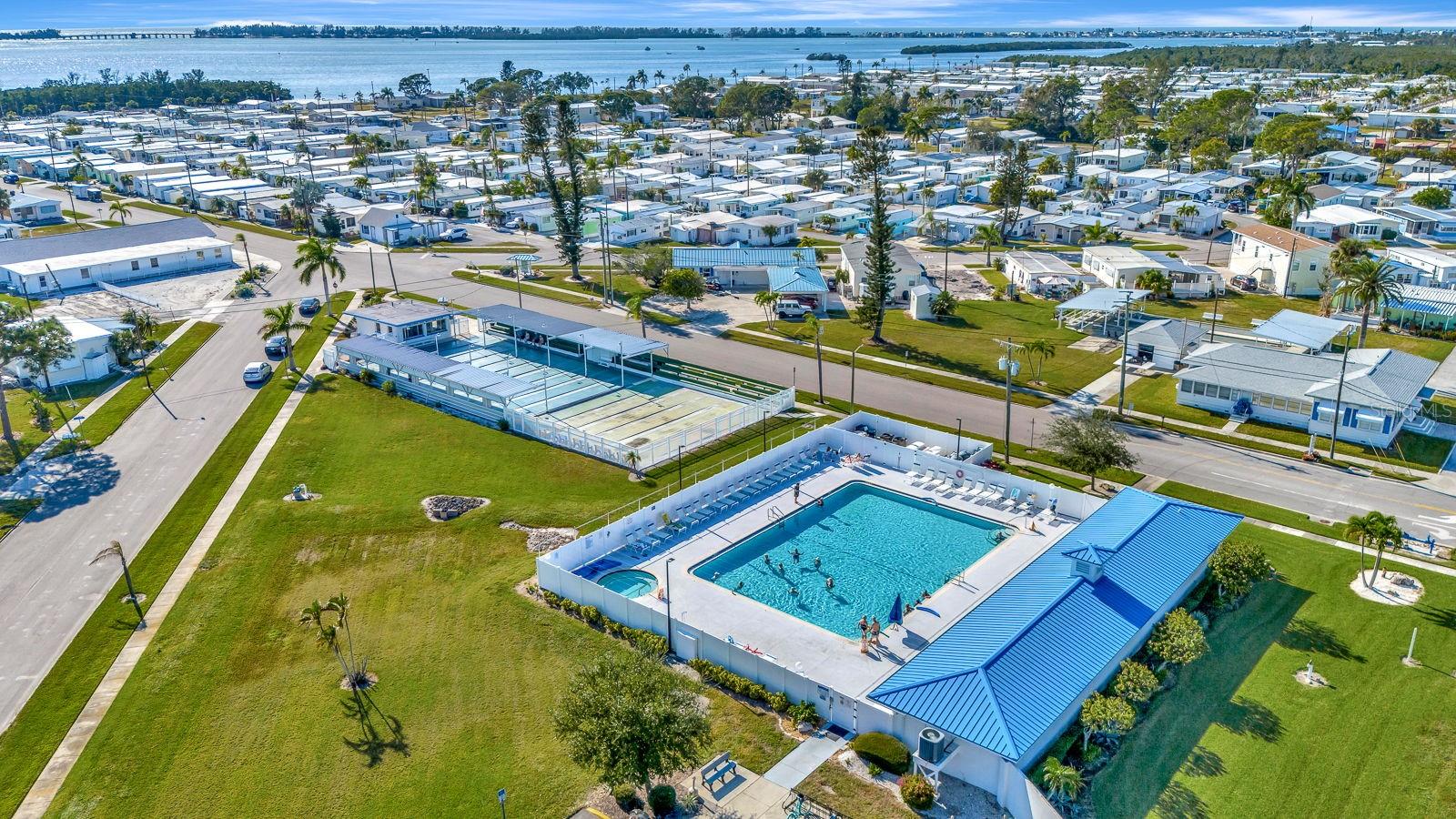 Paradise pool and clubhouse