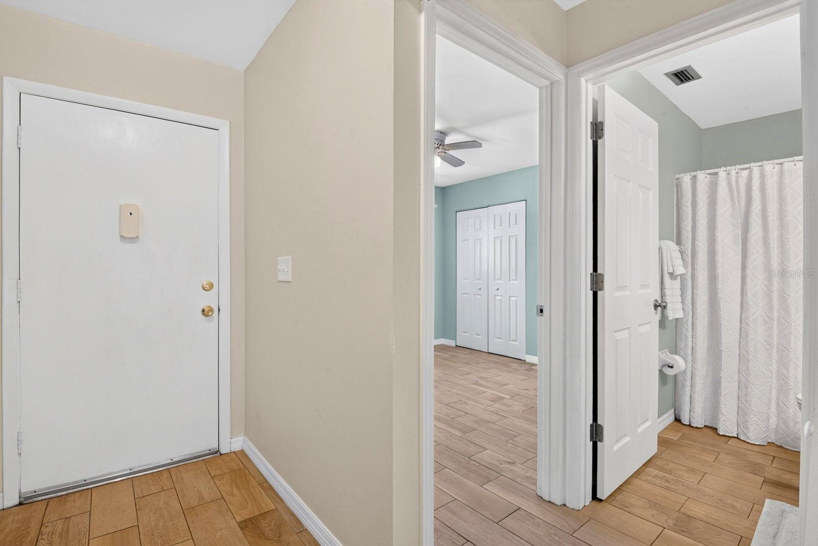 Foyer and Guest Bedroom and Bath