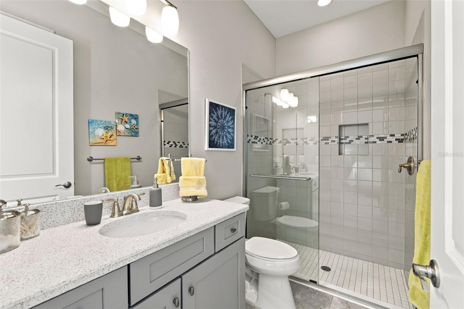 Guest Bedroom en-suite with walk-in shower