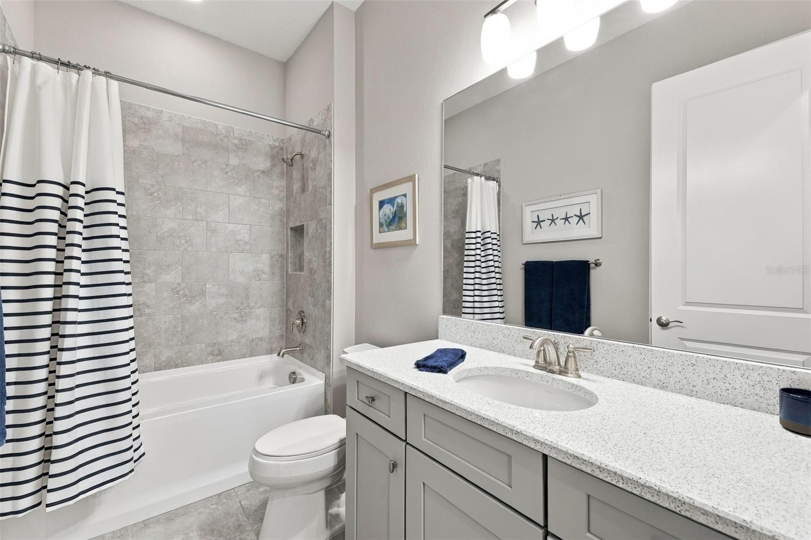 Bathroom with soaking tub