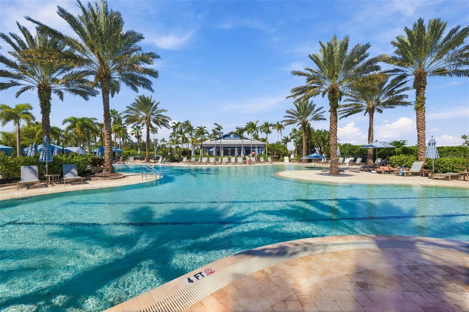 Resort Pool and Bahama Bar (the tiki!)