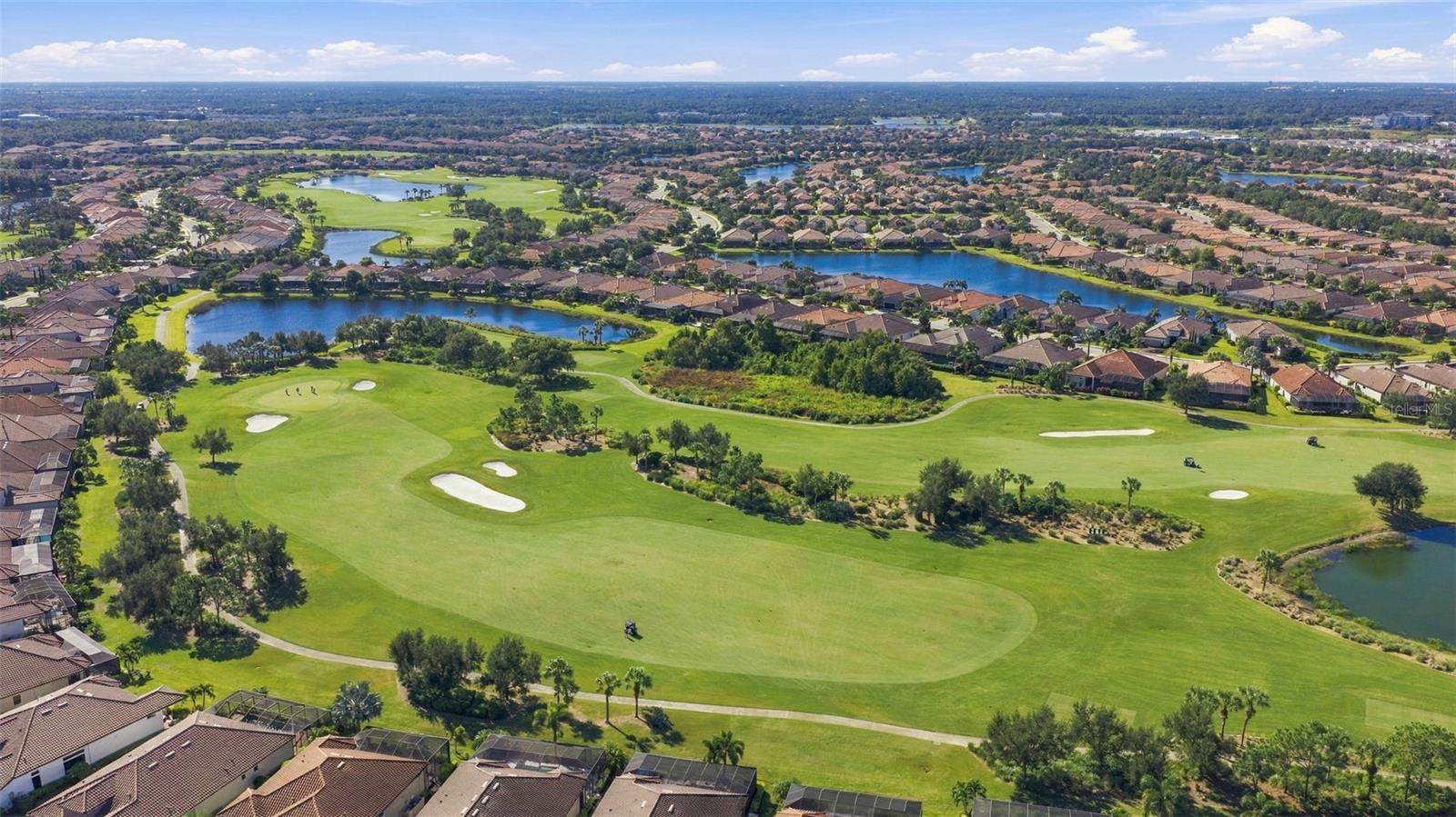 Golf Course - Hole 1 I believe - par 4 - stay left