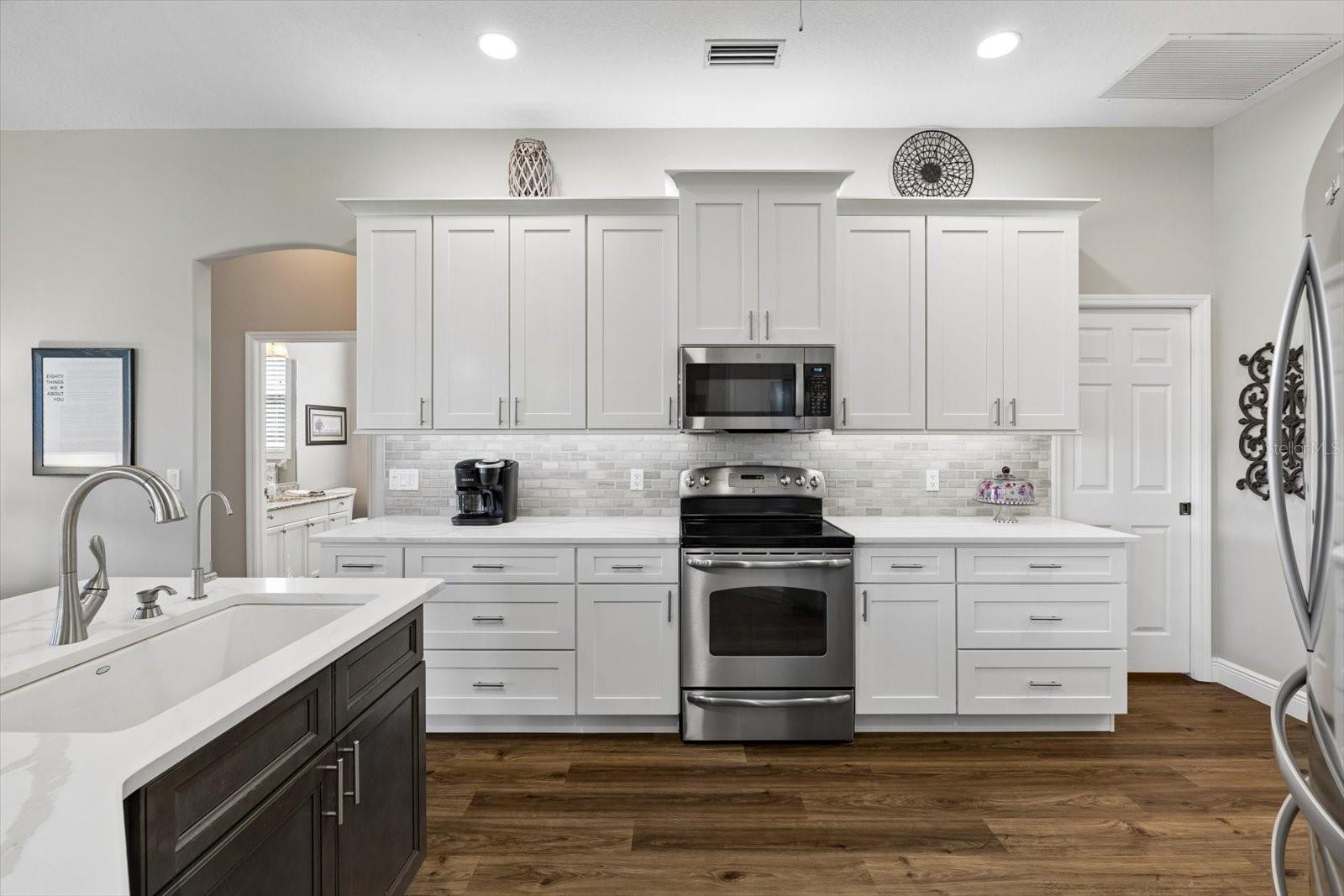 Great lighting and spacious Kitchen