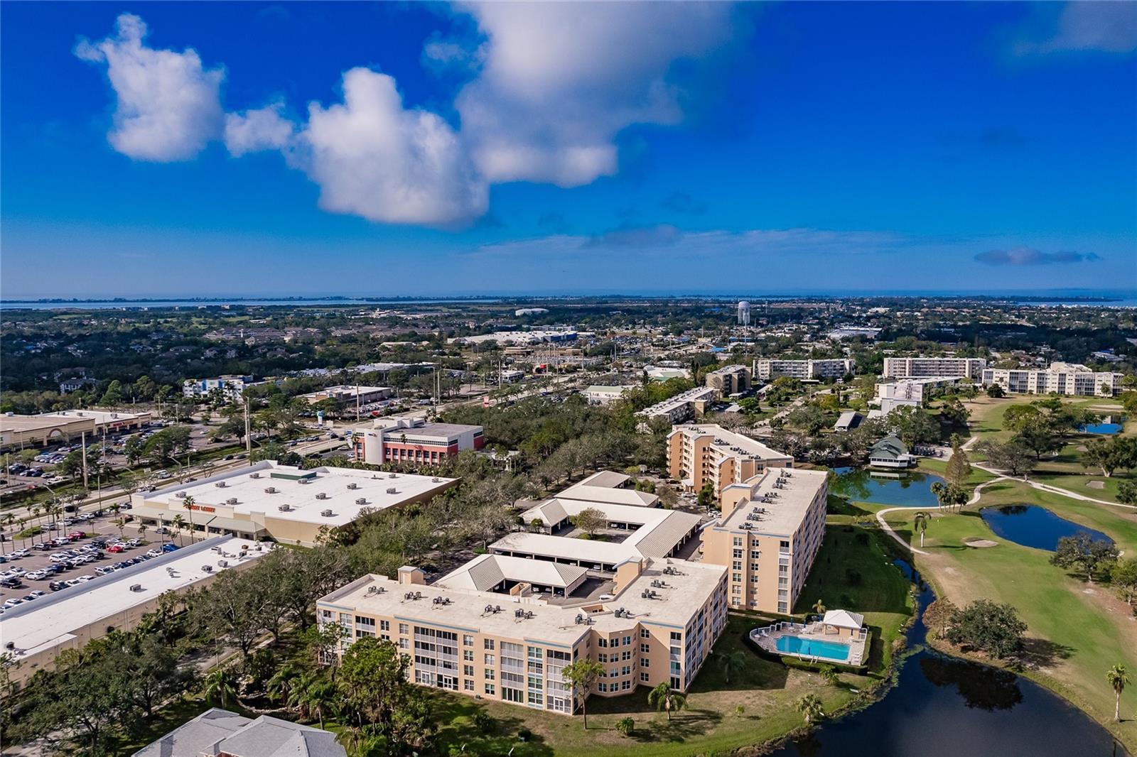 Overhead view of Building
