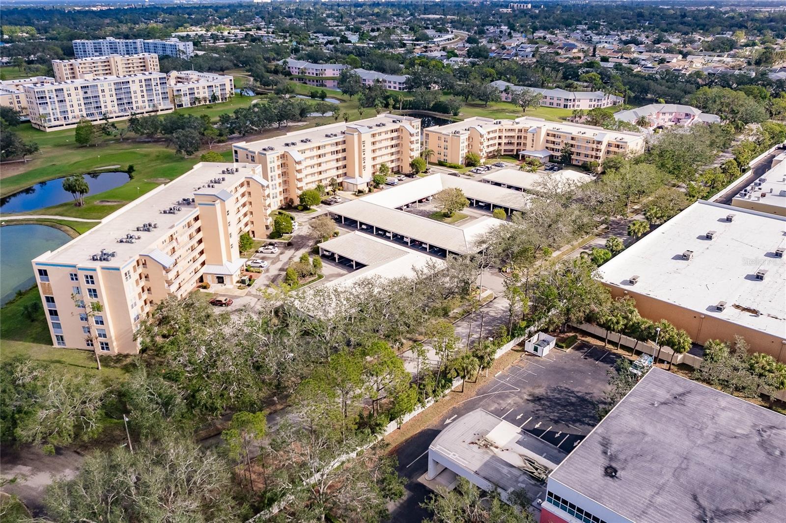 Overhead view of the Building