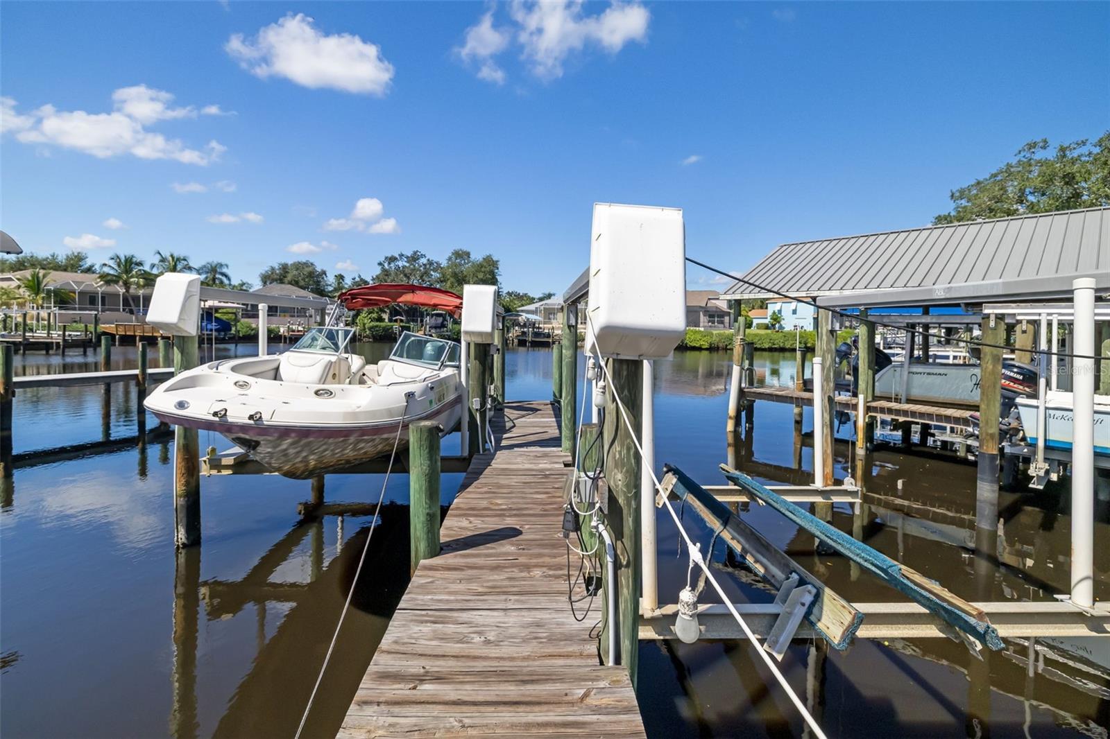 Two boat lifts