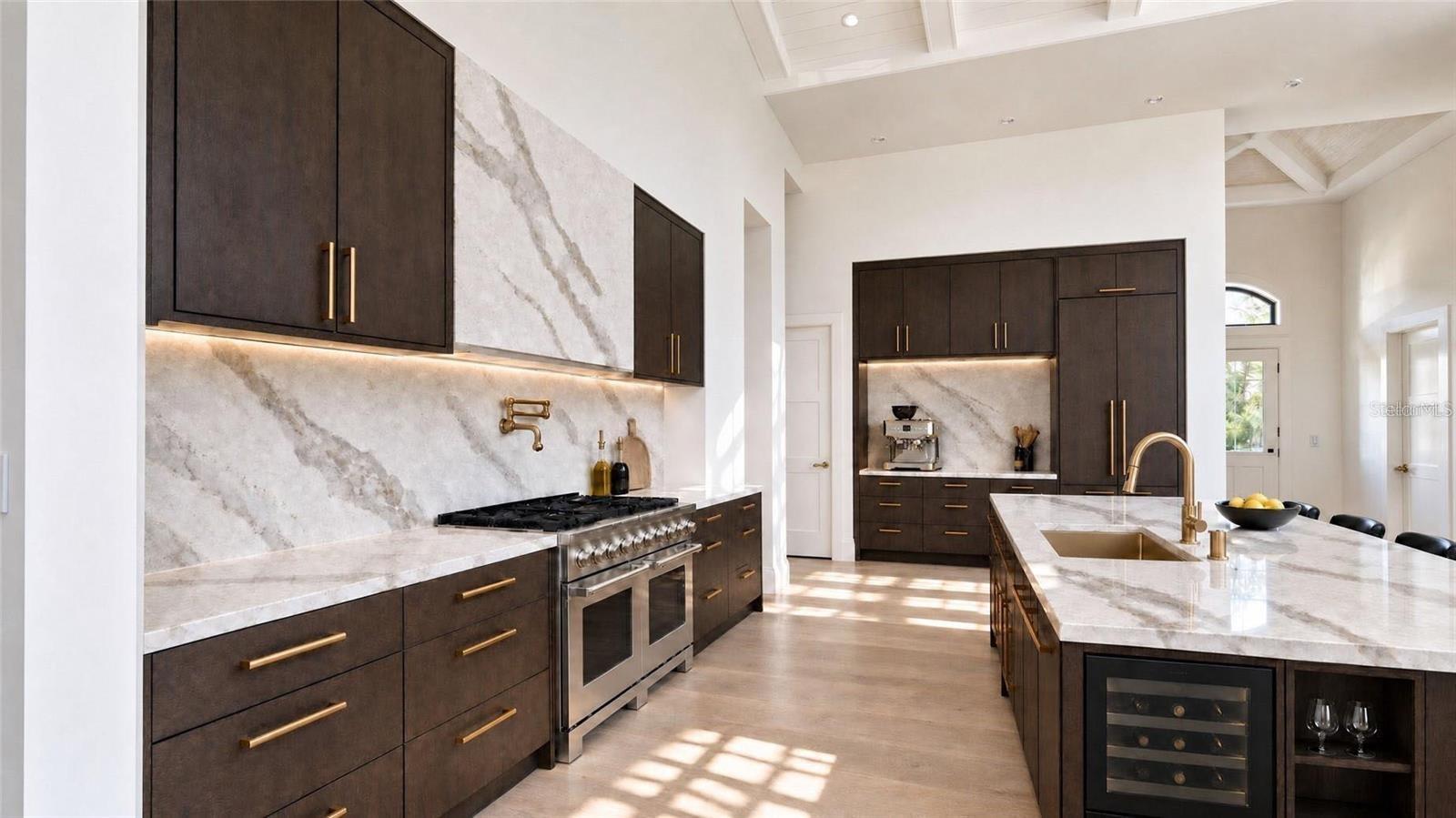 Kitchen, with virtual staging.