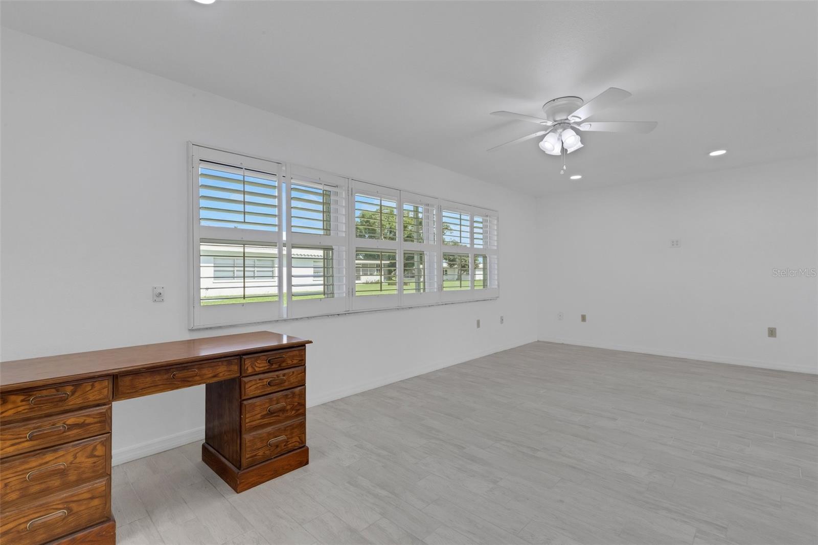 Family Room - Desk is removed.