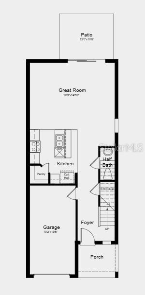 Floor 1 ~ Additional Highlights Include: washer, dryer, GE side by side refrigerator, and extended LVP flooring throughout 1st floor