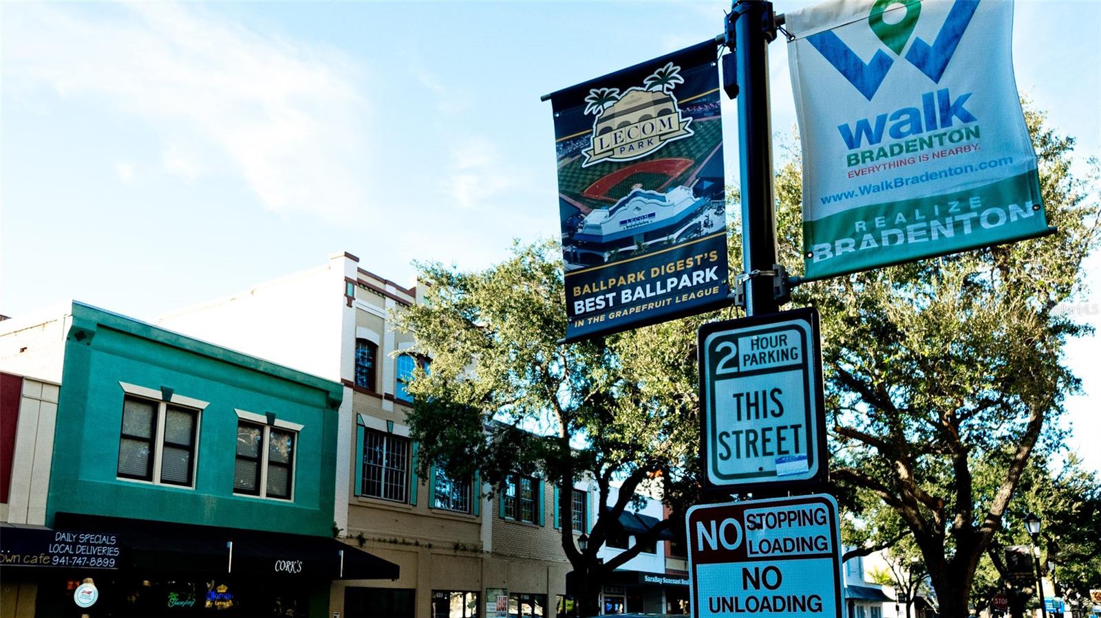 Main Street for shops & restaurants